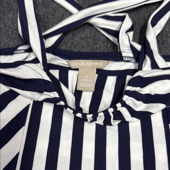 Banana Republic Navy and White Striped Top - Picture 2 of 4